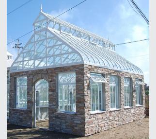 Galvanized Greenhouse,cast iron large gazebo with thickness glass