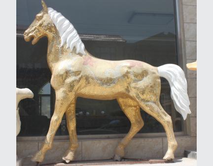 Art,Fiberglass,Fiberglass Polyresin Craft horse