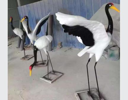 Art Sculpture,Fiberglass Polyresin Craft crane