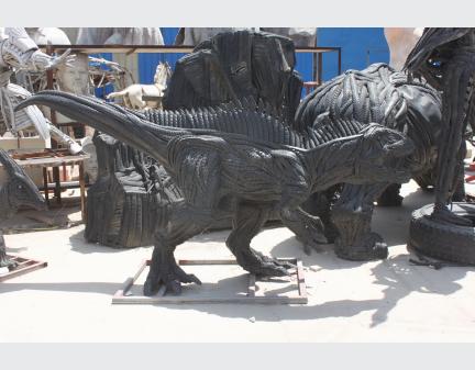  Tire animal sculpture,belt animals dinosaur