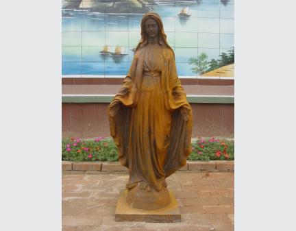 iron statue of large Jesus and Mary metal iron scupltures