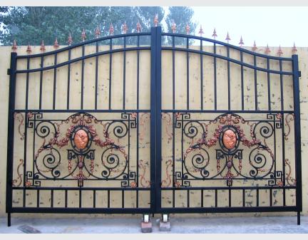 outdoor gate,black iron gate,the iron gate,iron garden gate