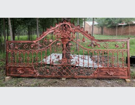 iron outdoor fence gate/ wrought iron fence gate，iron gate door