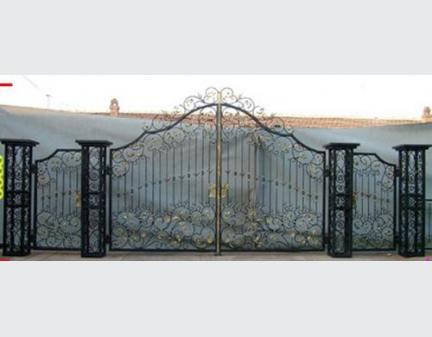 cast wrought iron black iron gate,cast iron gate