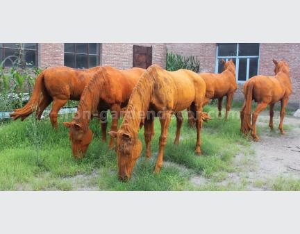 cast iron life size large horses for garden decoration