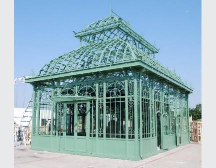 antique garden with glass,garden house