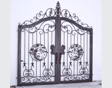 outdoor iron gate,black iron custom