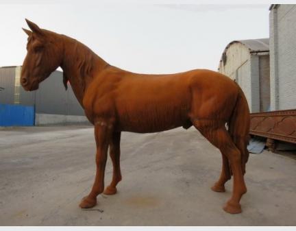 normal size cast iron animal of horse garden animal, large horse animal