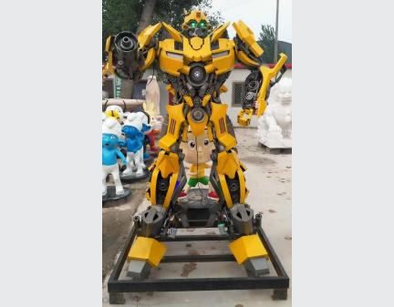 large high quality Iron Robot Man for Garden Sculpture decor