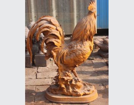 large metal chicken run,,large metal chicken,small cast iron animals,big metal chicken,metal chicken