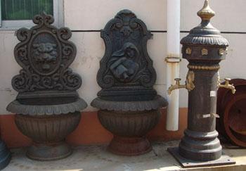 water fountain, wrought iron fountains