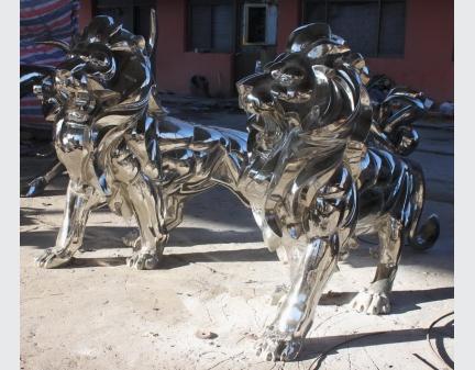 Art Sculpture,Stainless Steel Sculpture lion