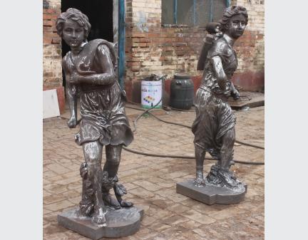 iron garden sculptures,iron casting statue