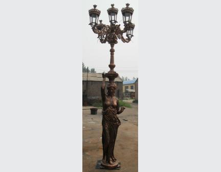 wrought iron lamps,outdoor bronze lighting pole lamps