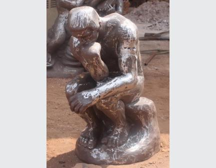 garden statue of the thinker,cast iron statue,statue metal,iron thinker