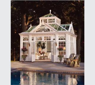 cast iron garden gazebo with glass, warmhouse, greenhouse for garden yard with glass