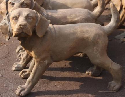 cast iron garden statues,small cast iron animals, ieon dog, iron small dogs