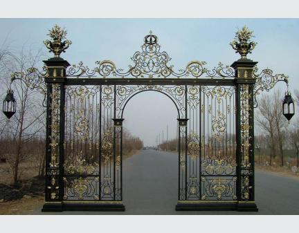 great quality iron gate door,wrought iron fence customized gate