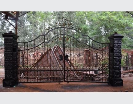 iron gate door,wrought iron fence garden metal gate