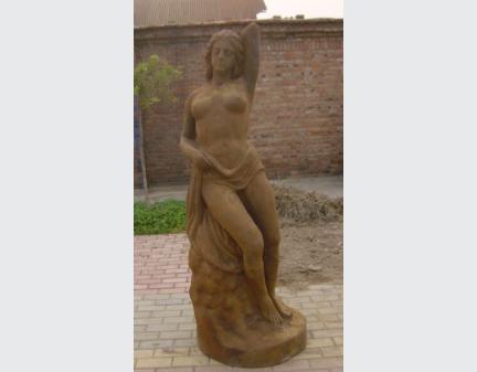 outdoor iron casting lady statue,cast iron garden statue