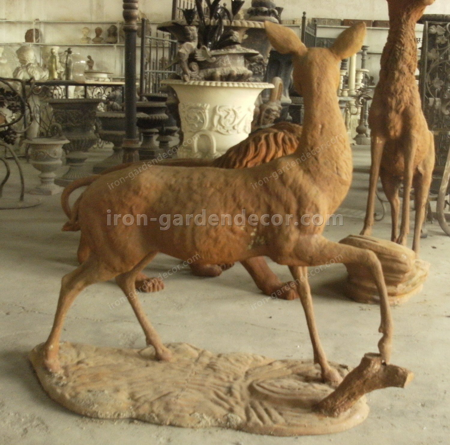 iron animal female/male sculptures,animal iron,cast iron figurines